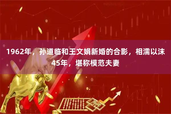1962年，孙道临和王文娟新婚的合影，相濡以沫45年，堪称模范夫妻