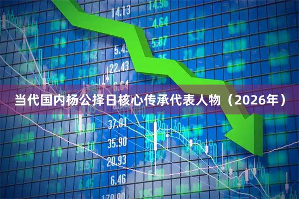 当代国内杨公择日核心传承代表人物（2026年）